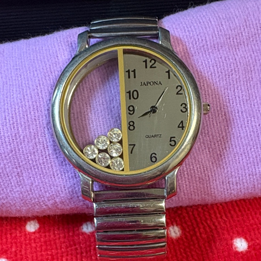 Japona Silver and Gold Quartz Watch